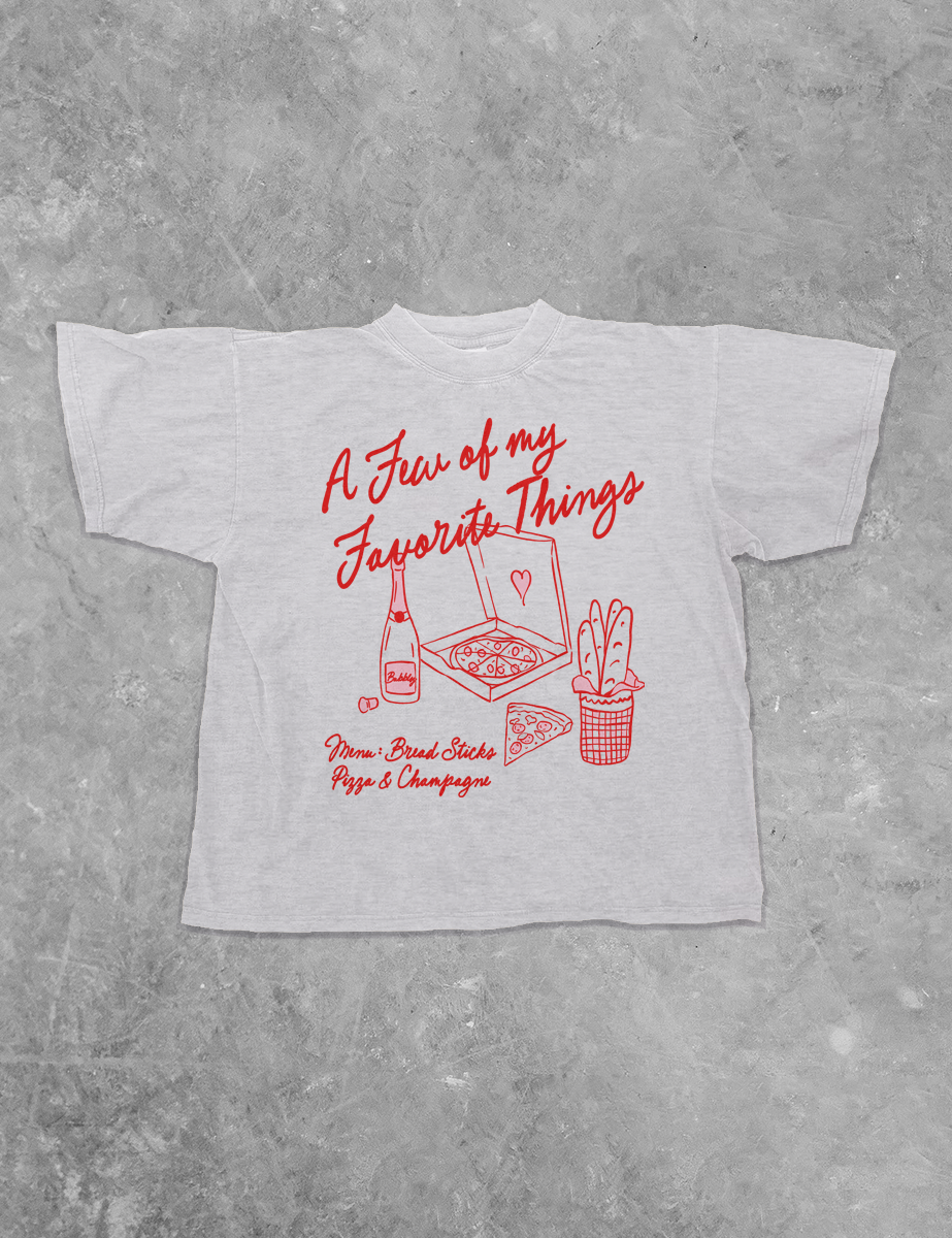 Underground Original Design: Pizza & Champagne, Favorite Things Boxy Cotton TShirt