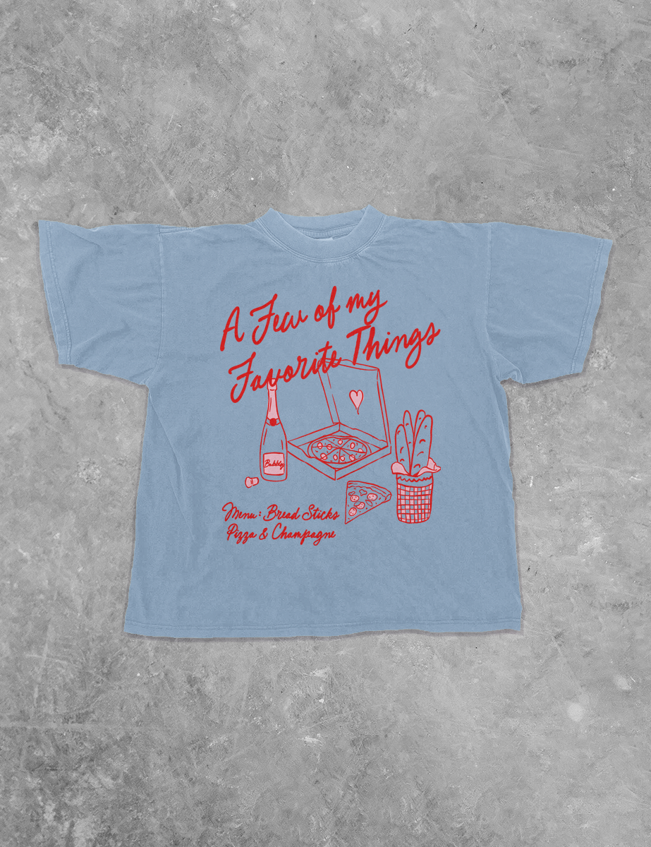 Underground Original Design: Pizza & Champagne, Favorite Things Boxy Cotton TShirt