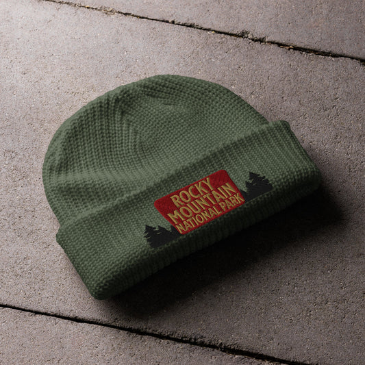 Rocky Mountain National Park Embroidered Beanie