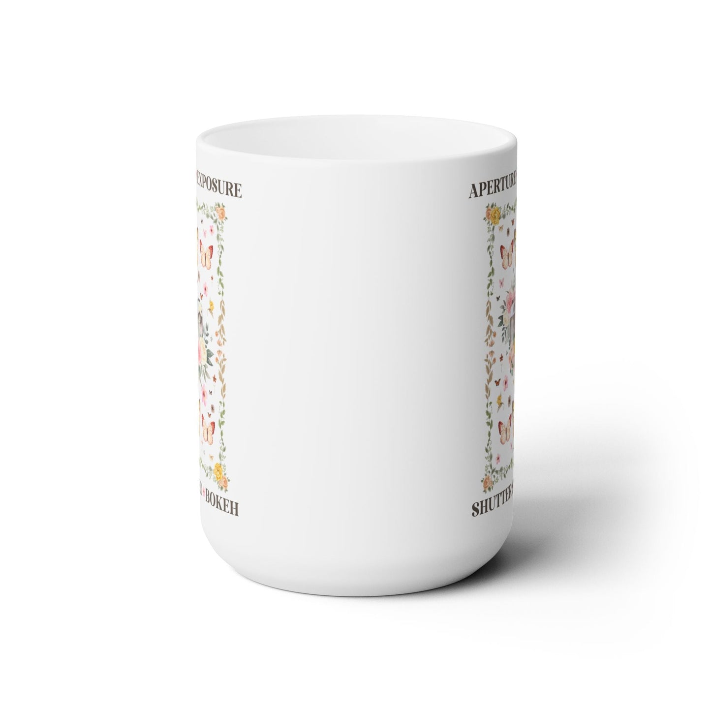 Floral Photographer Coffee Mug with Photography Terms