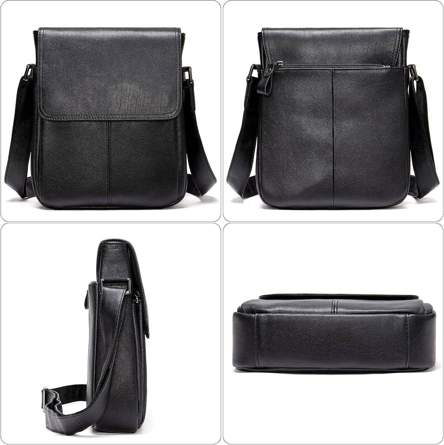 Men’s Leather Sling Bag – Professional Commute