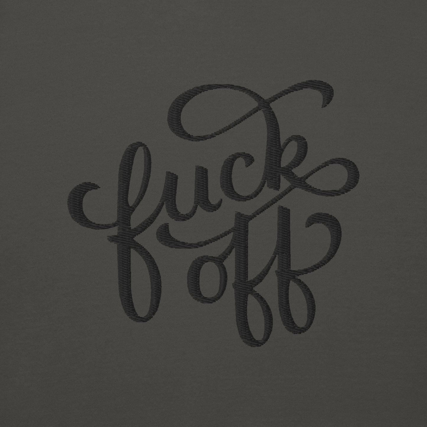 Fuck Off Embroidered Hoodie