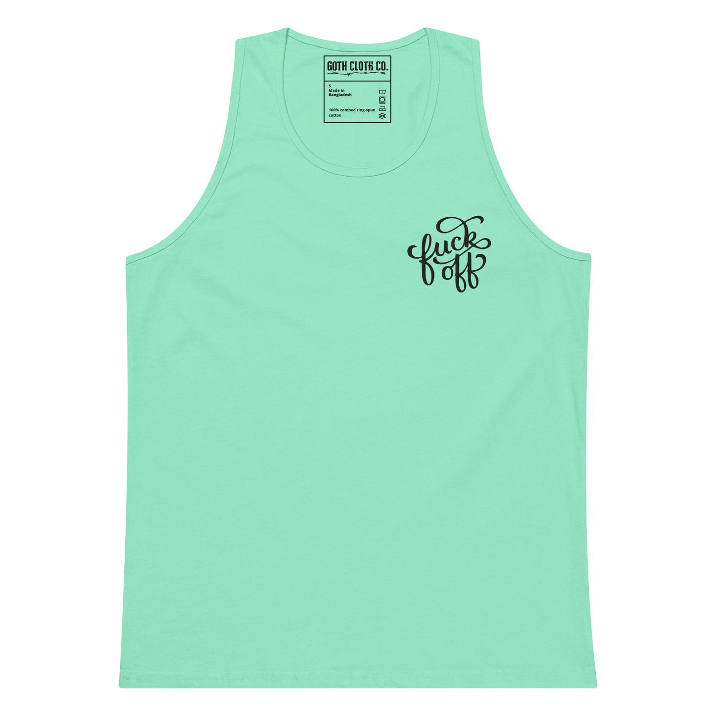 Fuck Off Embroidered Tank Top