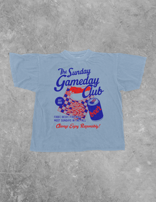Underground Original Design: Sunday Gameday Club Boxy Cotton TShirt