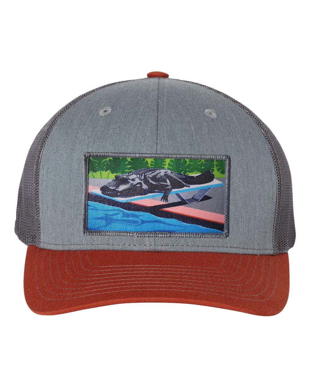 Grey/Terracotta Trucker