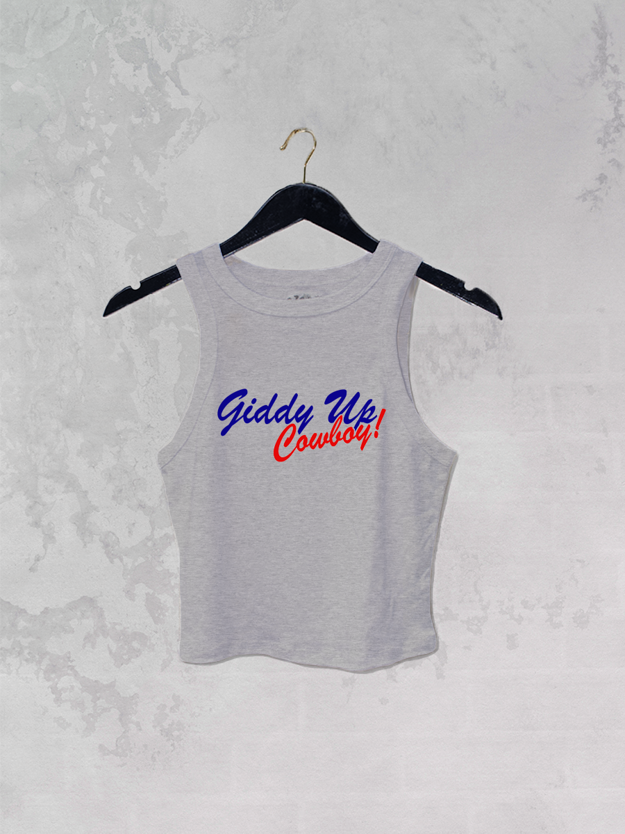 Underground Original Design: Giddy Up Cowboy Darlin' Western Micro-Ribbed Tank