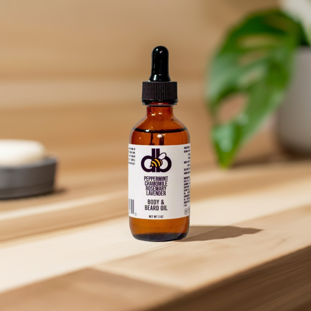 Beard & Body Oil - Peppermint/Rosemary/Chamomile/Lavender