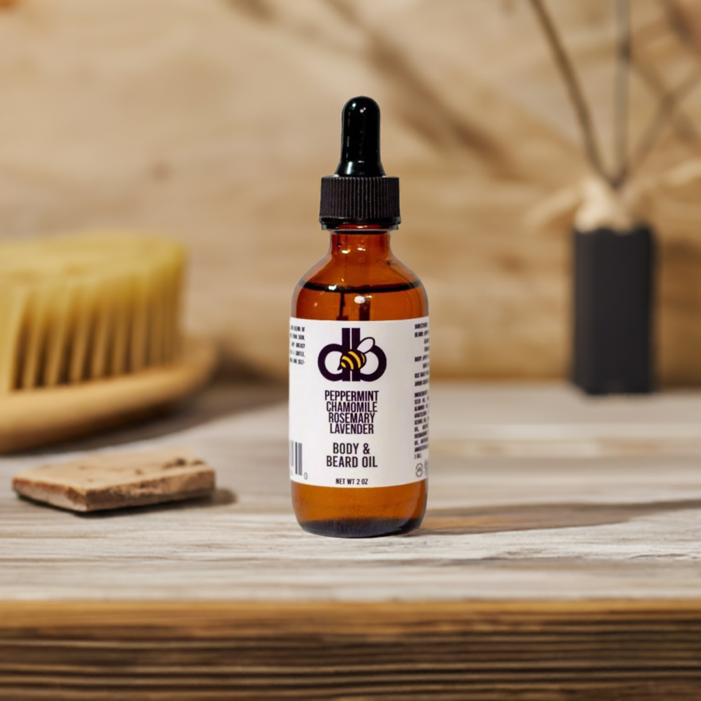 Beard & Body Oil - Peppermint/Rosemary/Chamomile/Lavender