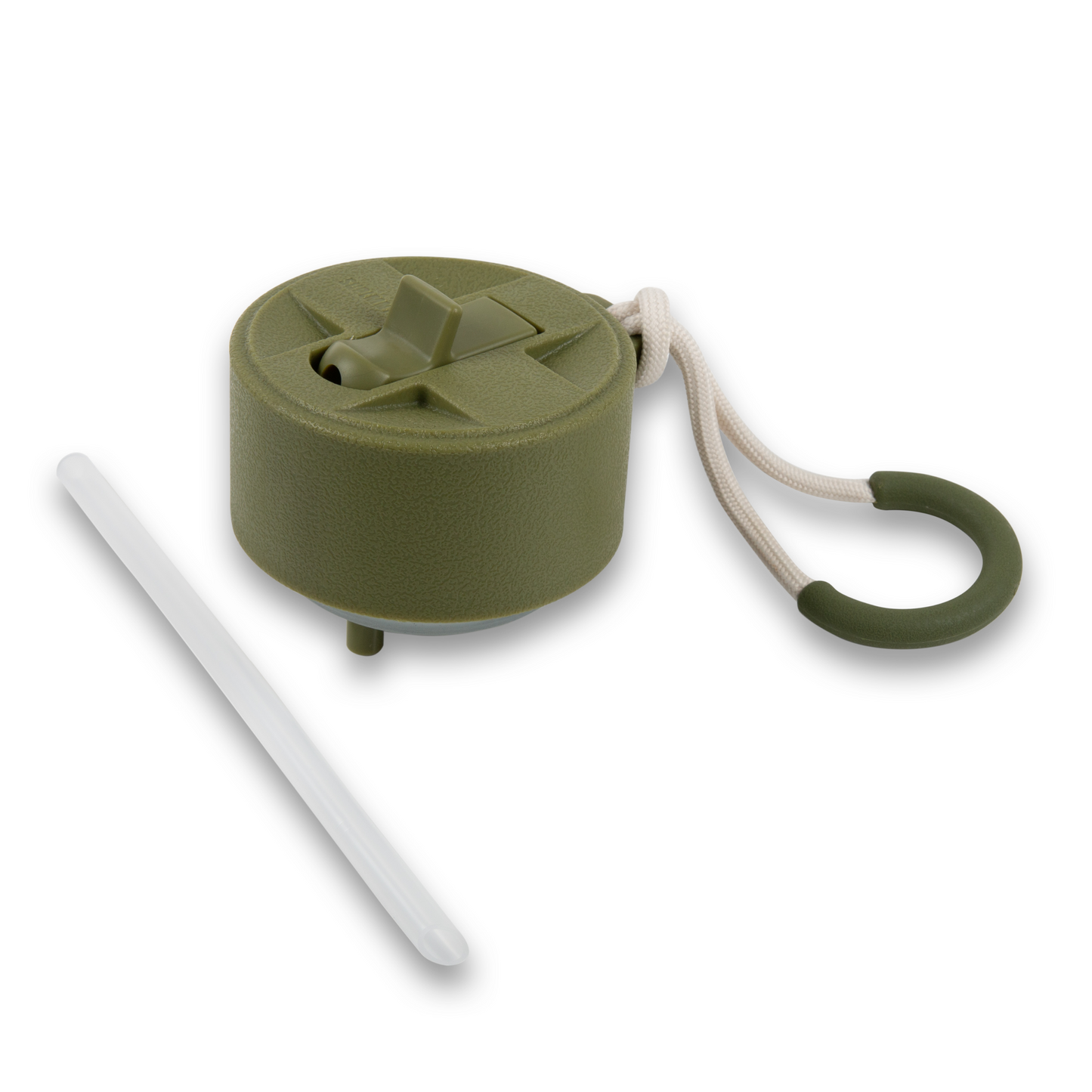 GREEN STRAW LID
