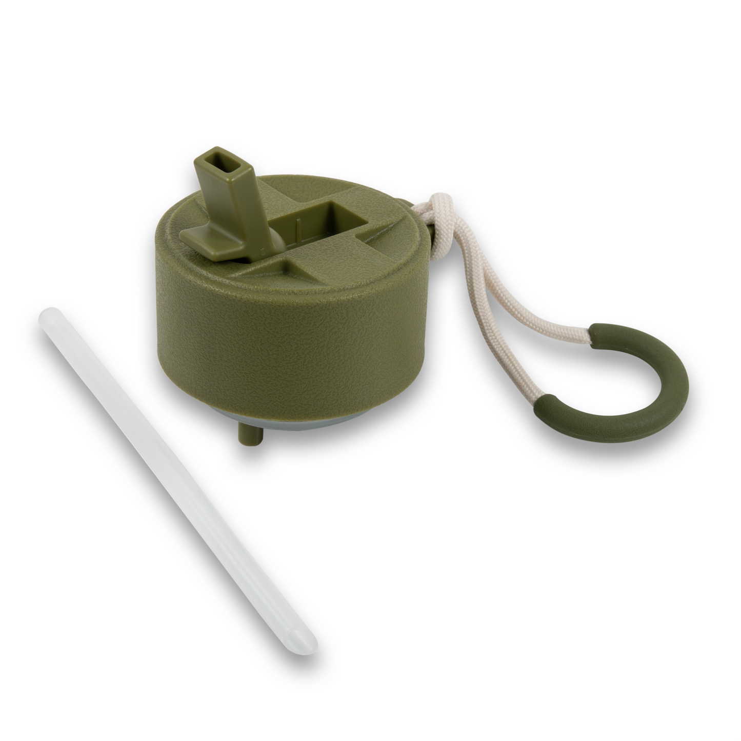 GREEN STRAW LID