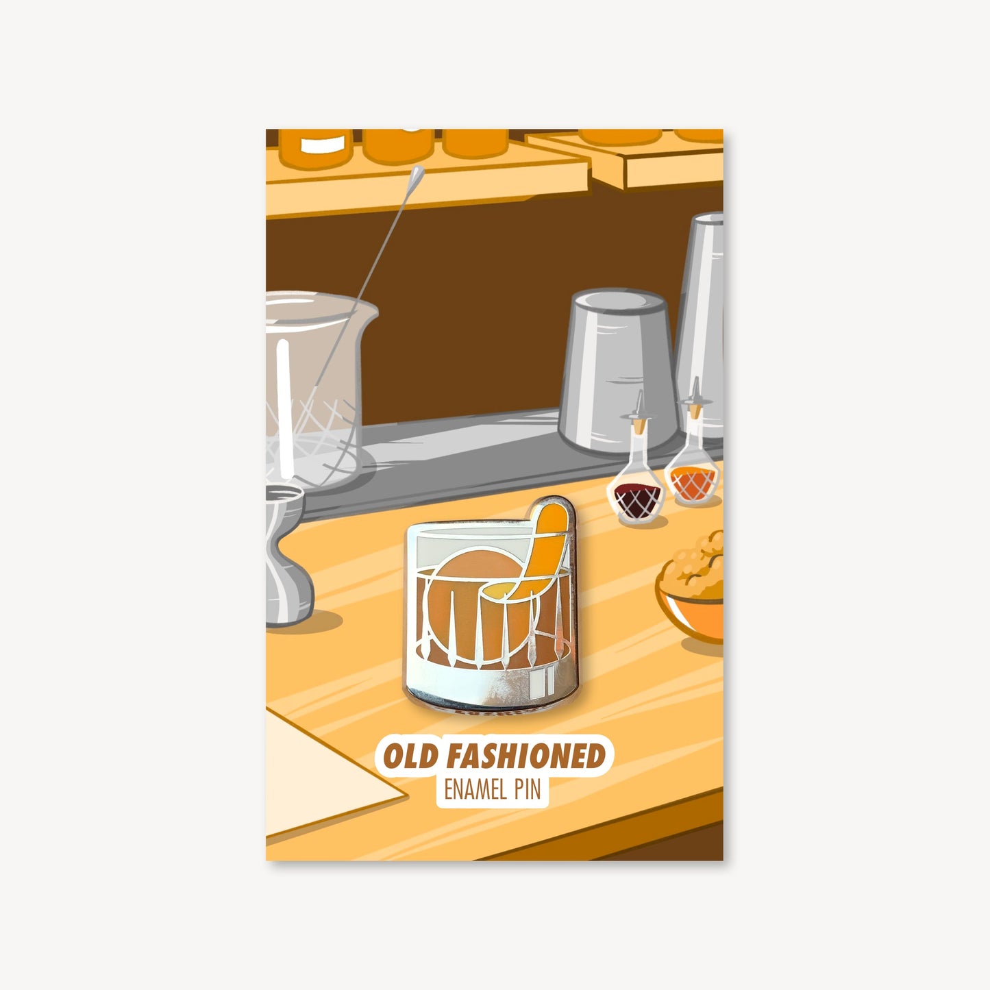 Old Fashioned Cocktail Pin
