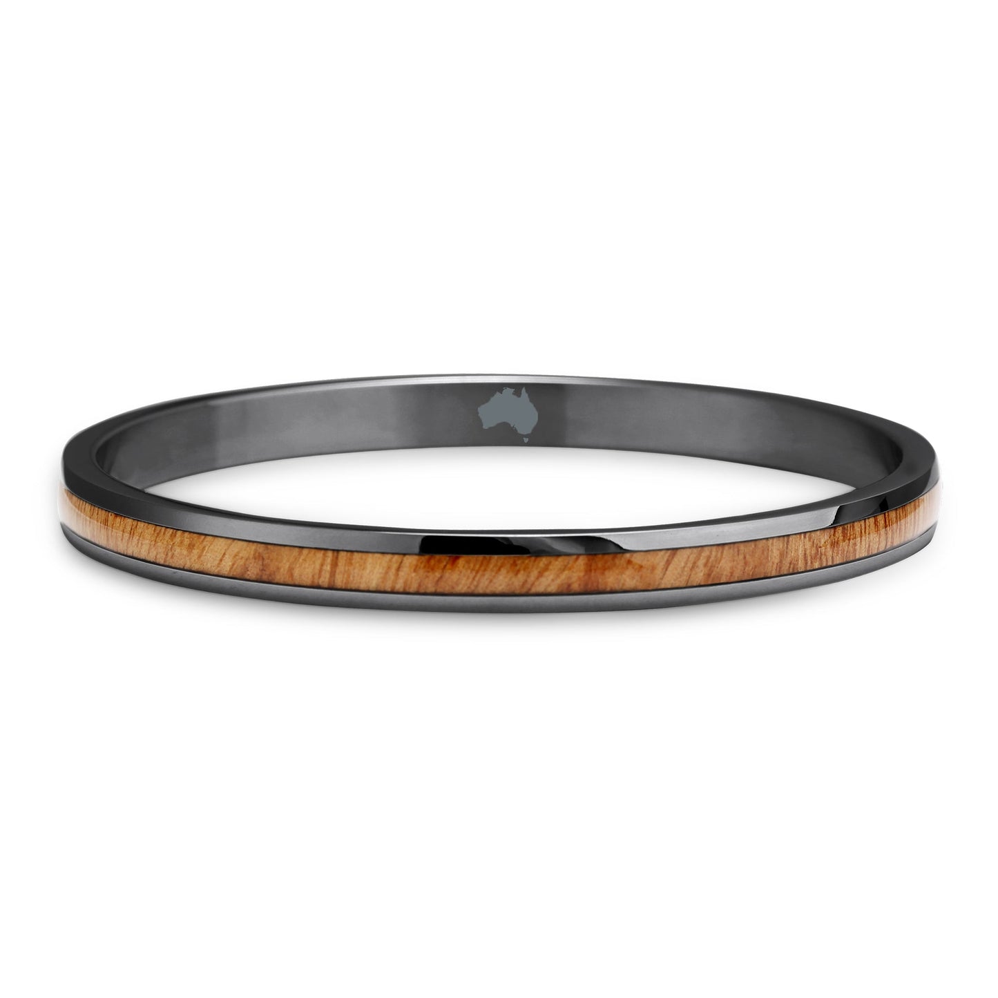 Gum Burl Bangle - Gunmetal