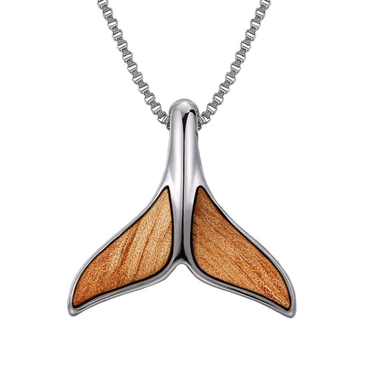 Gum Burl Whale Tail Necklace