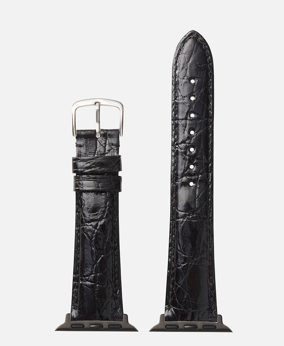 Black Genuine Crocodile | h2001