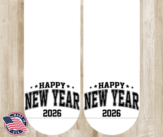 Happy New Year - Black