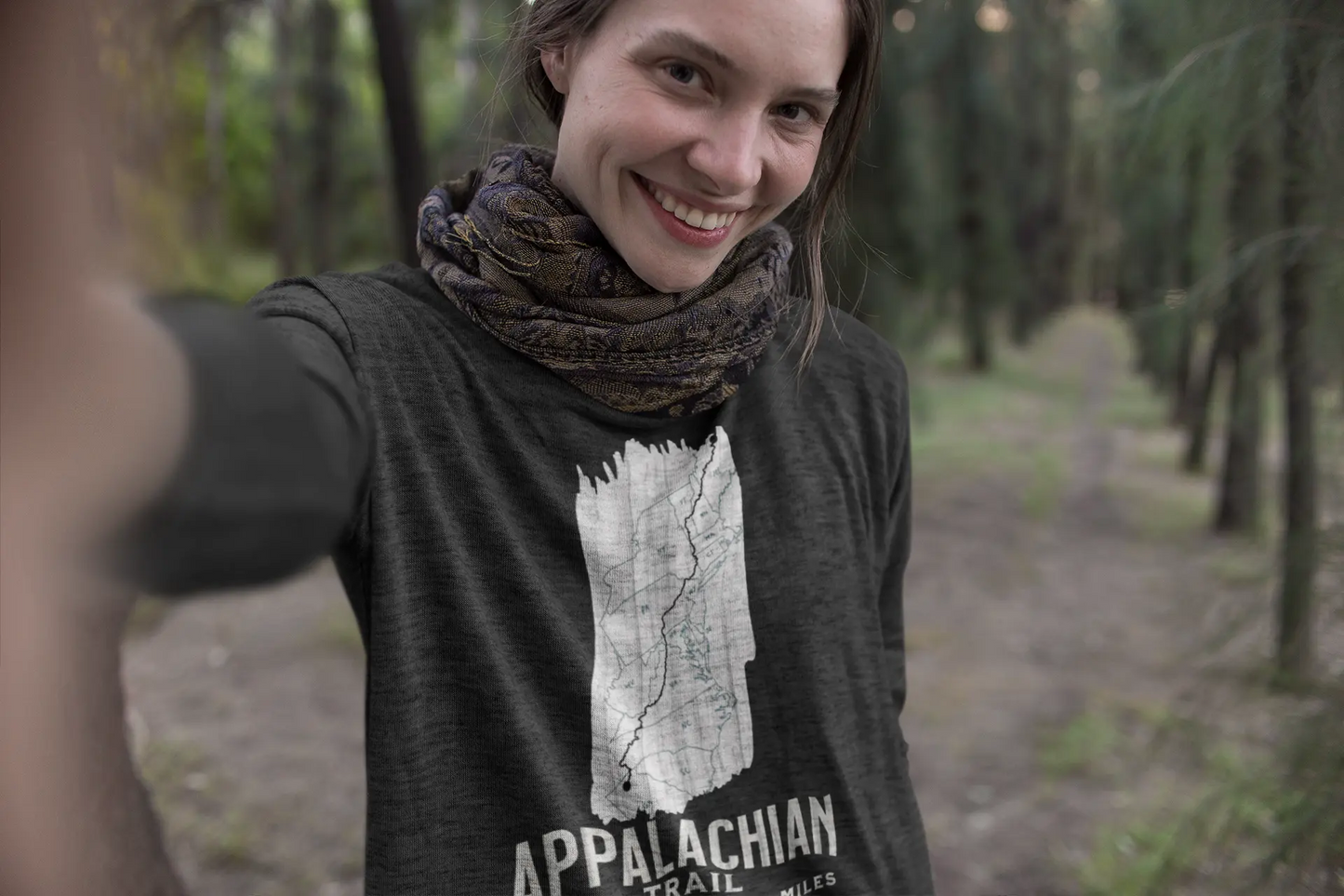 Appalachian National Scenic Trail Long Sleeve T-shirt White Blaze