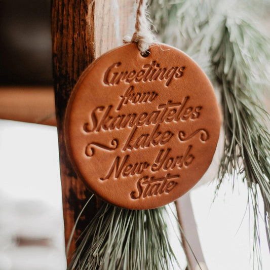 Leather Ornament  - USA Made