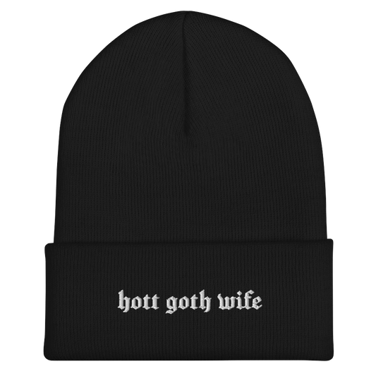 Hot Goth Wife Knit Beanie