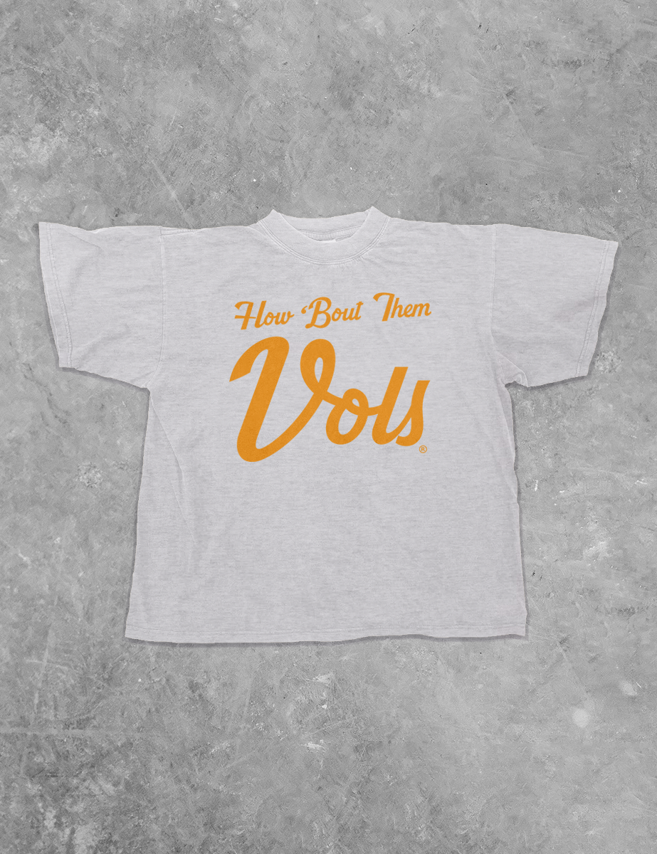 Underground Original Design: How 'Bout Them Vols, Vintage Boxy Cotton TShirt