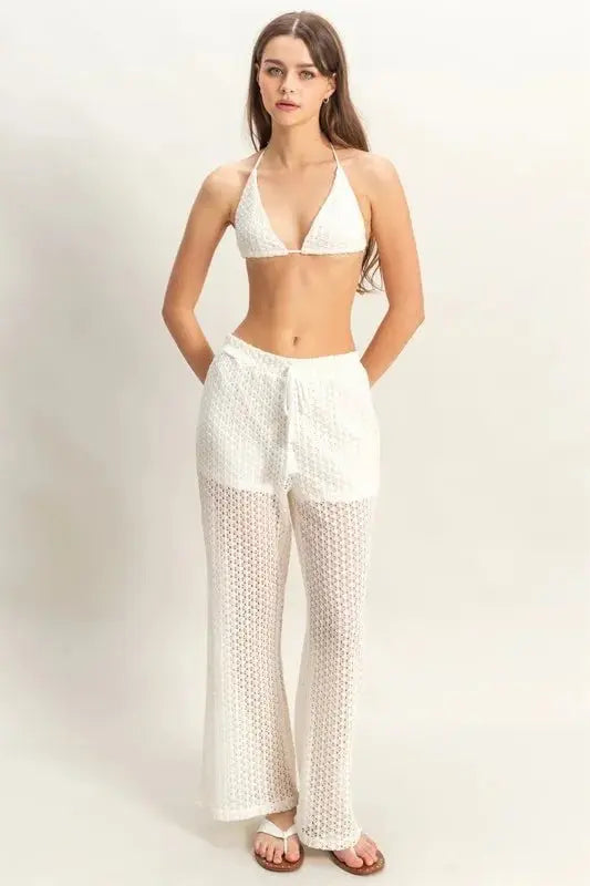 Women's Loungewear Set Crochet Loungewear Set - Soft & Comfy - Women's Two Piece