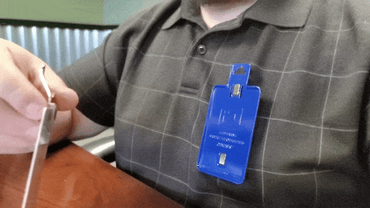 All Metal Magnetic Badge Holder - RFID Secure Badge Holder Genesis™ with BloxProx™