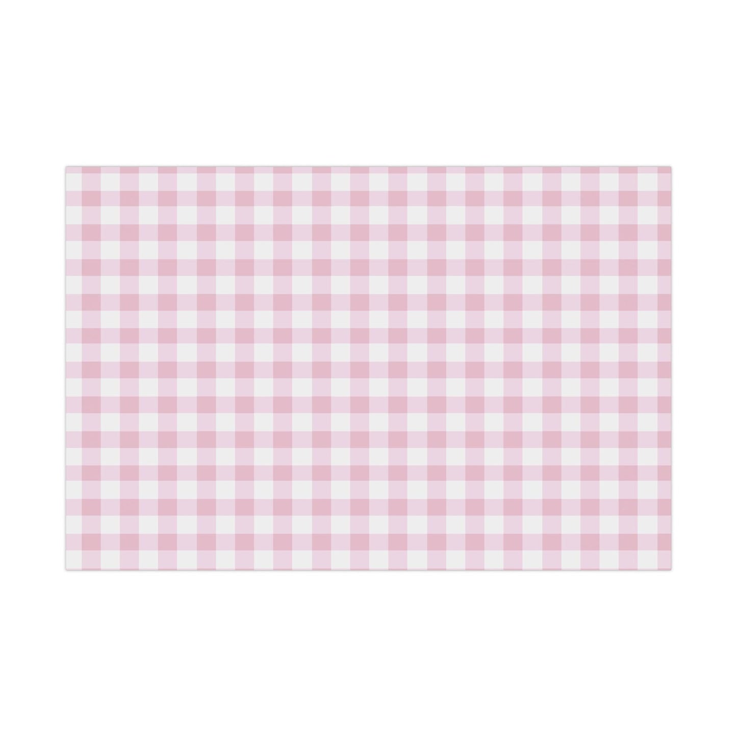 Light Pink Gingham Wrapping Paper