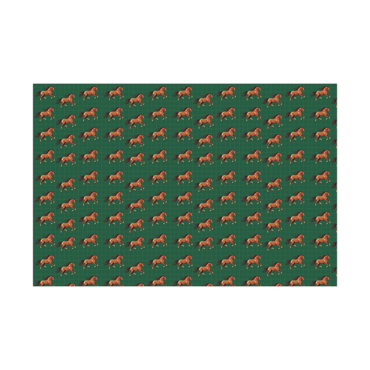 Elegant Horses Pattern Wrapping Paper