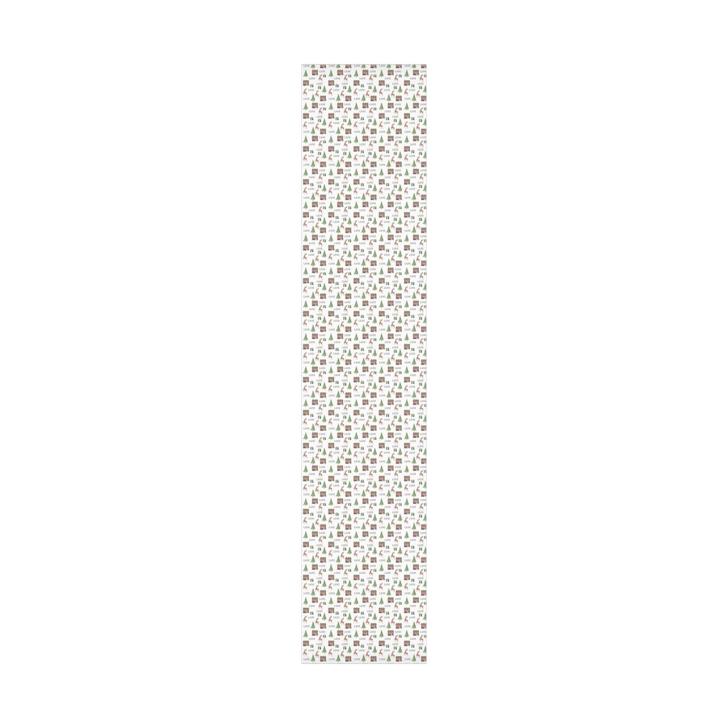 Christmas At Home Personalized Wrapping Paper