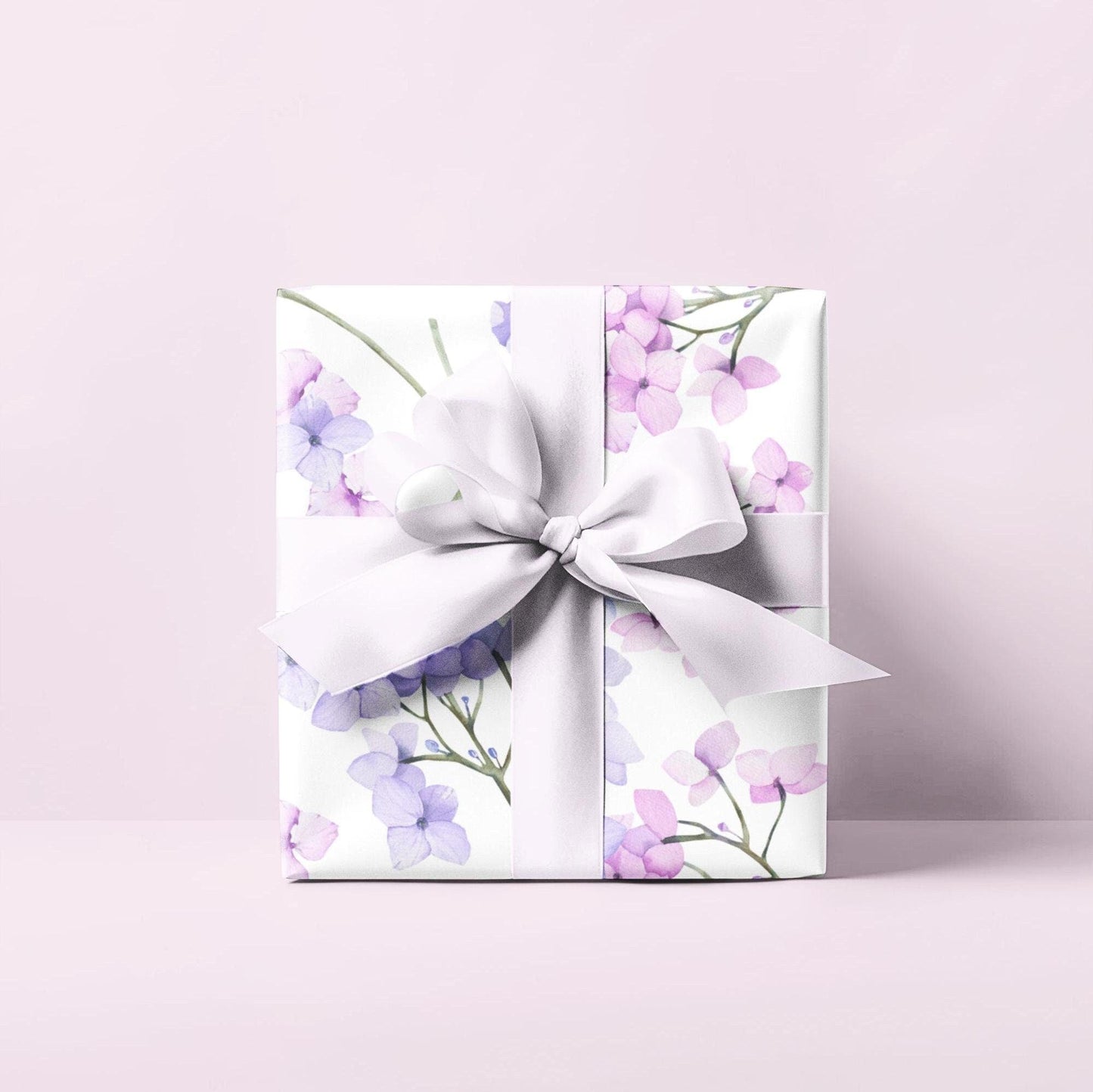 Elegant Hydrangea Wrapping Paper