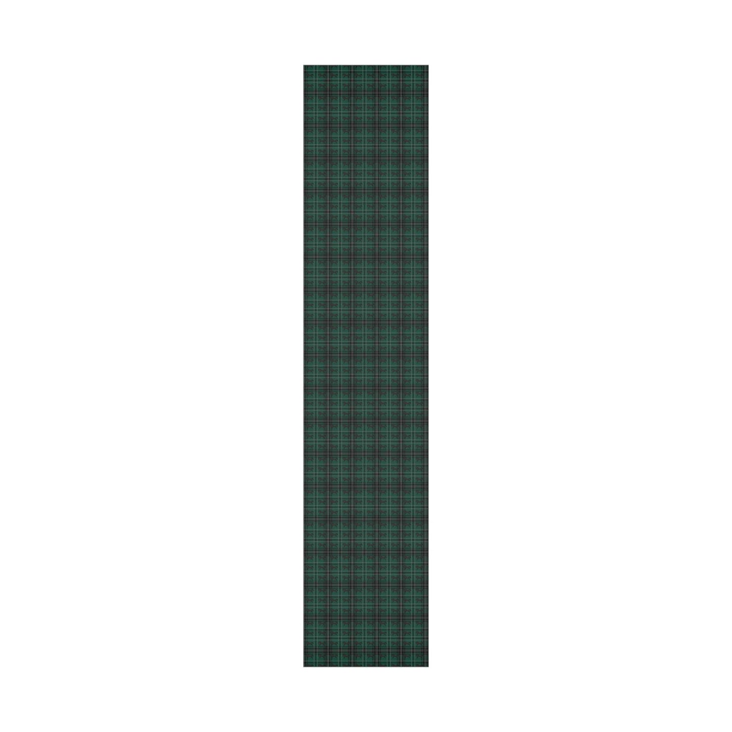 Green Plaid Horse Wrapping Paper