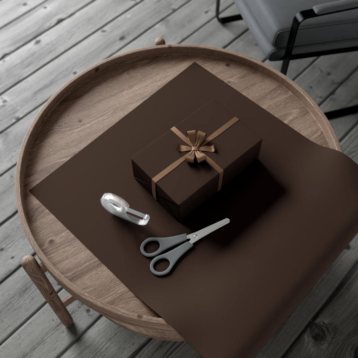 Espresso Brown Wrapping Paper