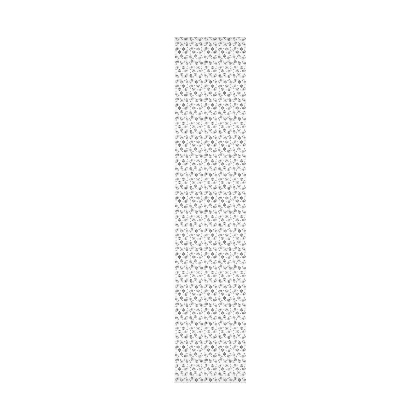 Black Snowflakes Wrapping Paper