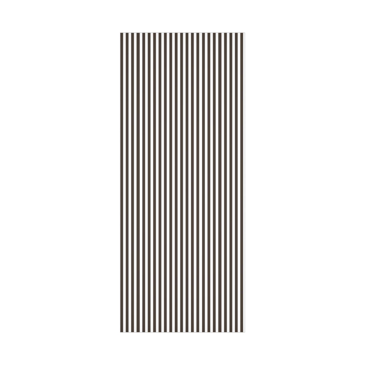 Espresso Brown Stripe Wrapping Paper