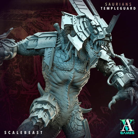 3D Printed Scalebeast by Archvillain Games