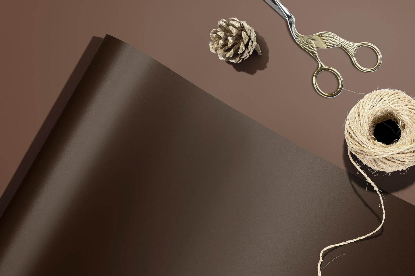Espresso Brown Wrapping Paper