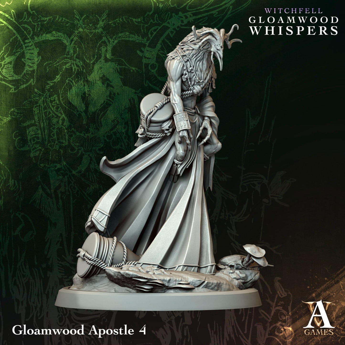 3D Printed Gloamwood Apostles by Archvillain Games
