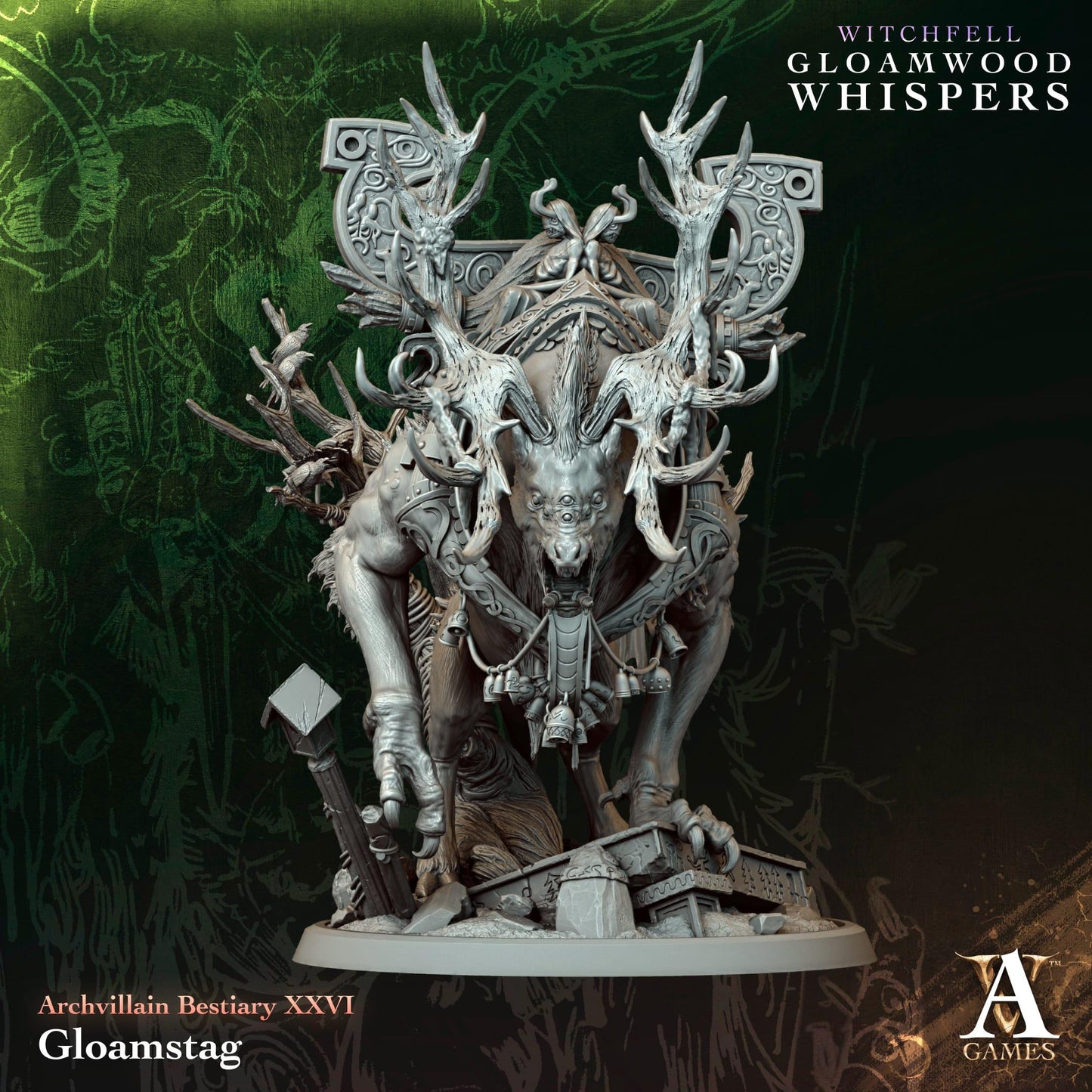 3D Printed Beastbinder Crone by Archvillain Games
