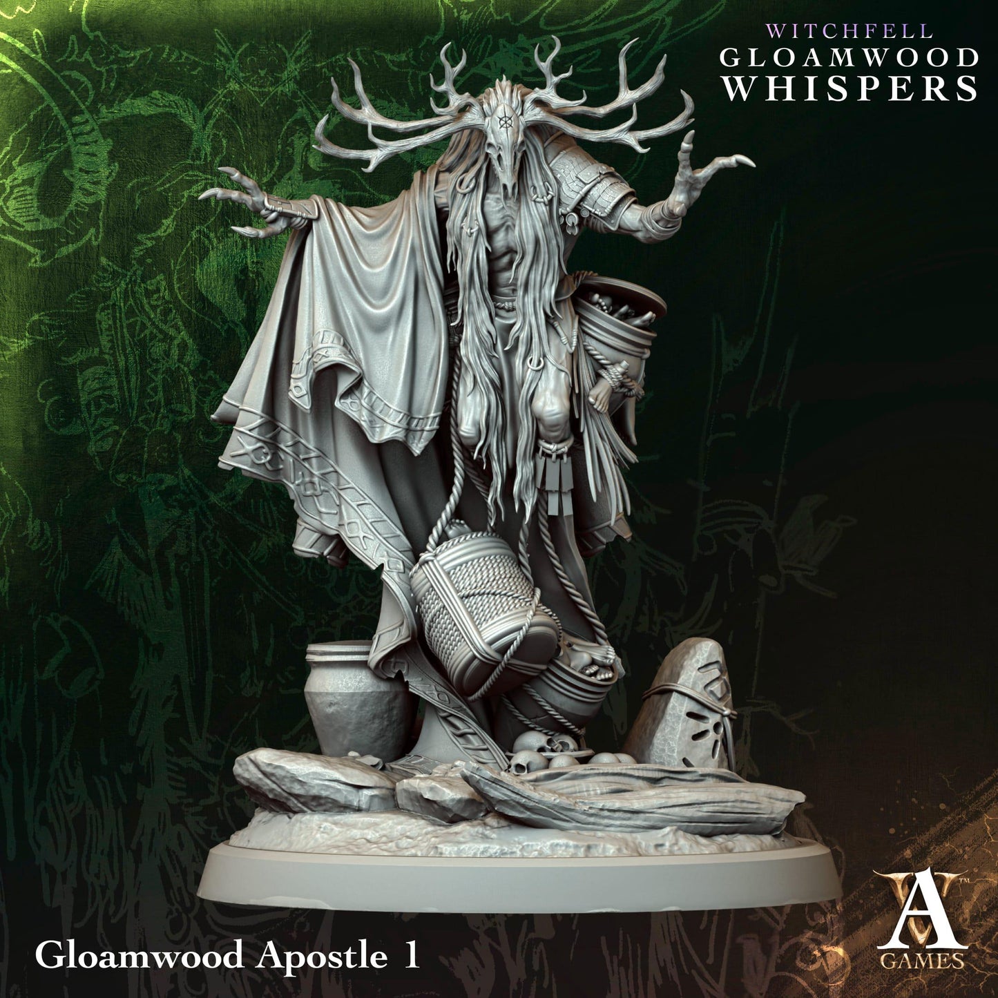 3D Printed Gloamwood Apostles by Archvillain Games