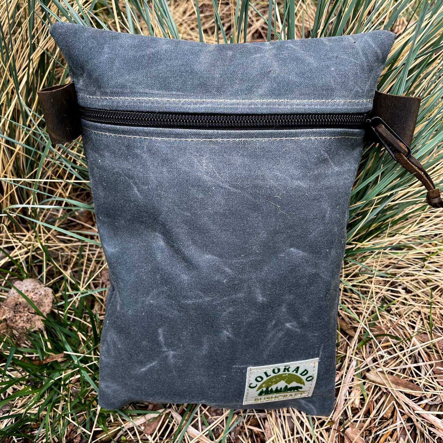 Handmade Medium Waxed Canvas Traditional EDC Pouch Bushcraft Survival Camping Possibles Dopp Grooming (Various Colors) Colorado Bushcraft