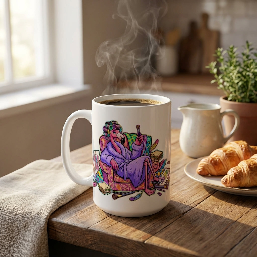 Drag Brunch Flamingos - Backstage Buzz - 15oz Mug