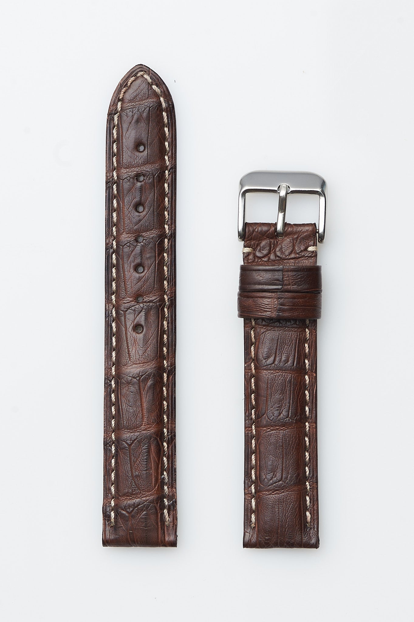 Brown Genuine Matte Caiman Crocodile | h2012