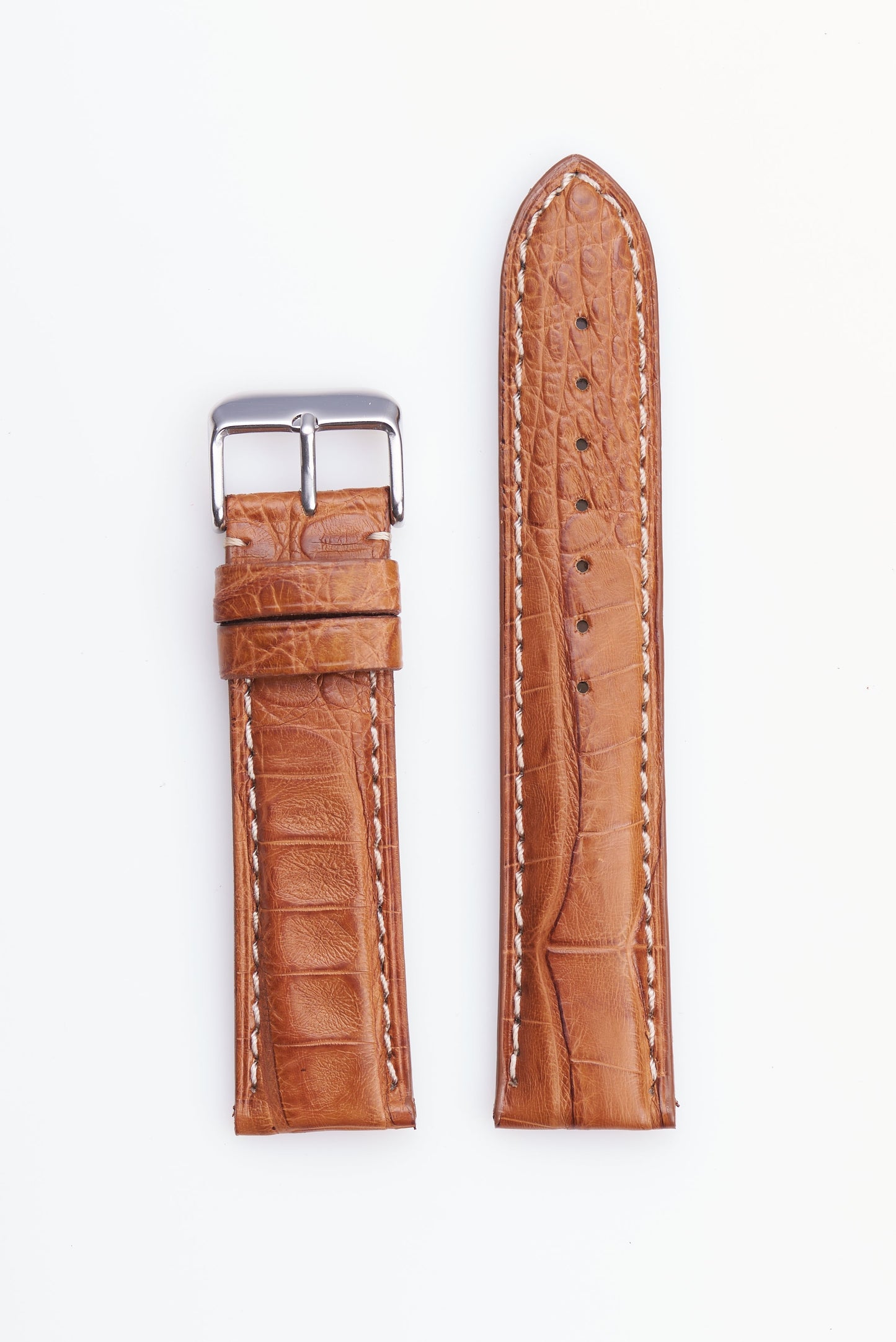 Tan Genuine Matte Caiman Crocodile | h2012