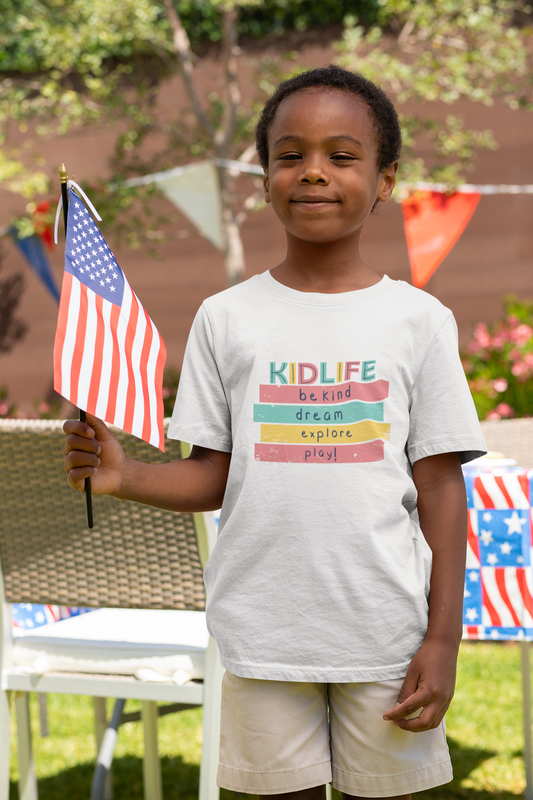 KIDLIFE BE KIND, DREAM, EXPLORE, PLAY TSHIRT