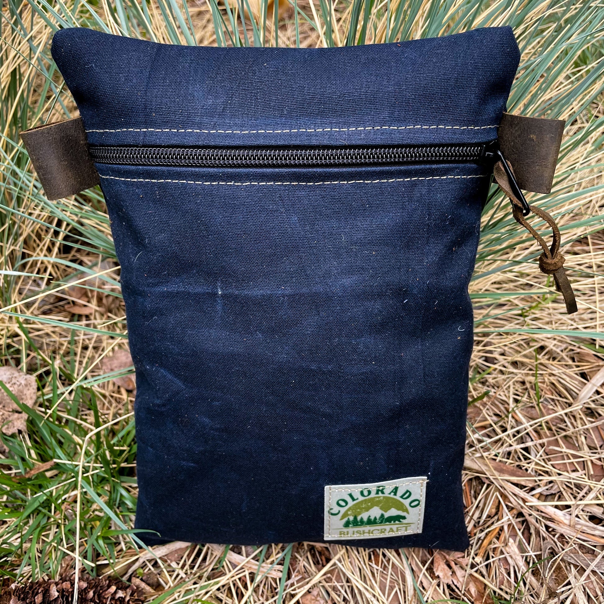 Handmade Medium Waxed Canvas Traditional EDC Pouch Bushcraft Survival Camping Possibles Dopp Grooming (Various Colors) Colorado Bushcraft