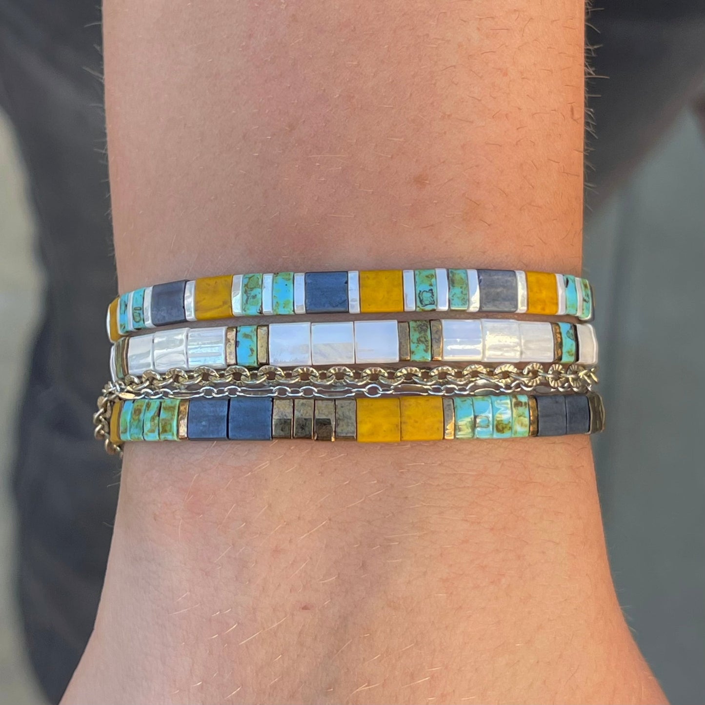 INDIE - Tila Bead Bracelet Stack