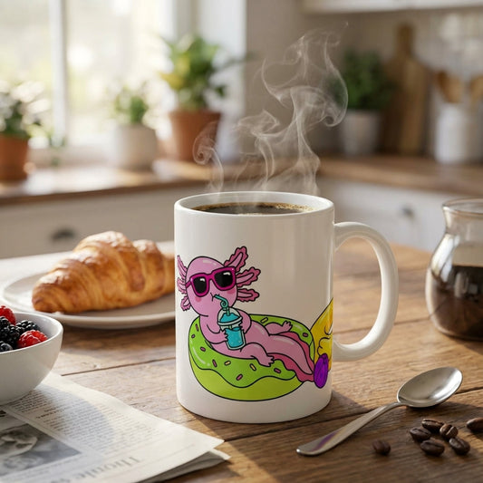 Pool Party Axolotls - Axolotl Slushie Sip - 15oz Mug