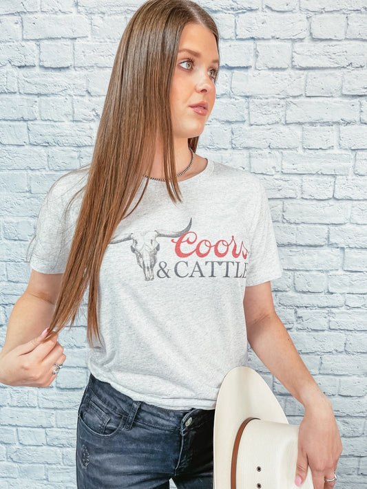 Bella + Canvas Coors & Cattle Triblend Shirt – Graphic Tee