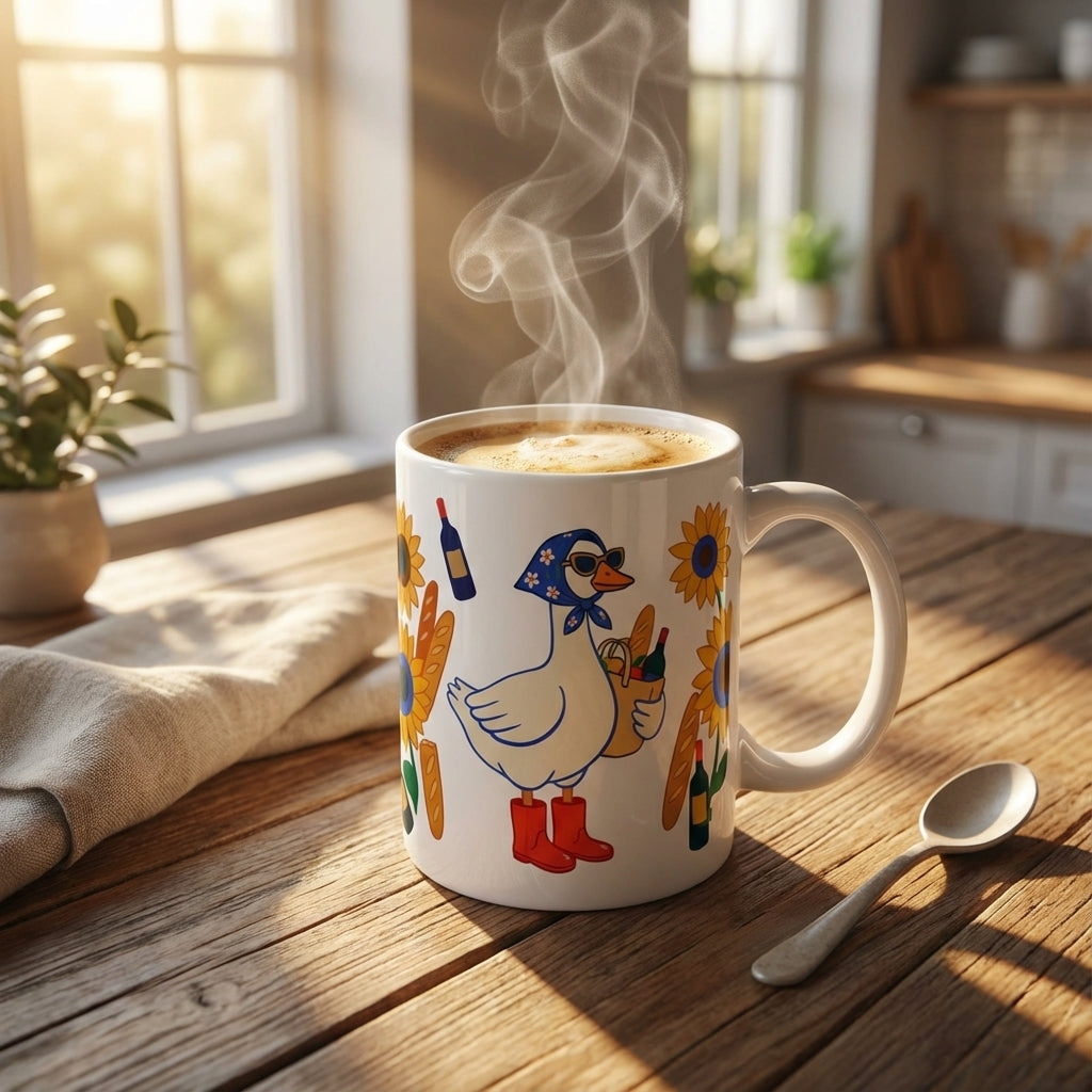 Silly Goose Social - Sunday Stroll Goose - 15oz Mug