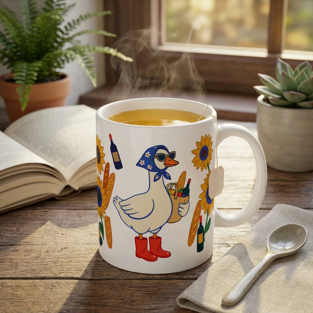 Silly Goose Social - Sunday Stroll Goose - 15oz Mug