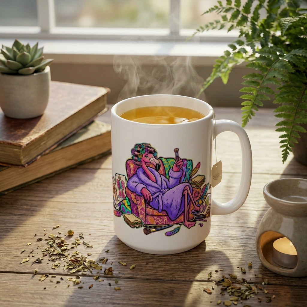 Drag Brunch Flamingos - Backstage Buzz - 15oz Mug